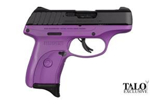 Ruger EC9s, 9mm Luger, 7+1, Striker Fired, Black, Purple Grip