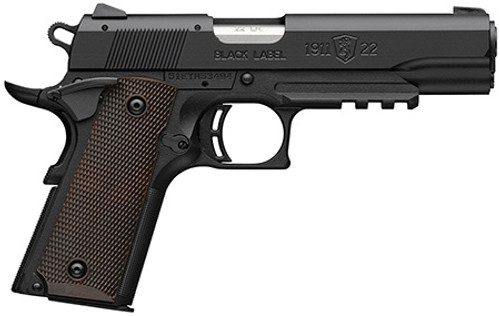 Browning 1911-22, 22 LR, 10+1, 4.25" Barrel, Black Label Series