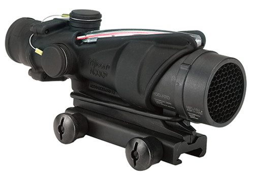 Trijicon ACOG Riflescope, 4x Magnification, Illuminated Red Chevron Reticle