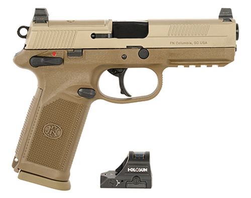 FN Herstal FNX, 45 ACP, 10rd, 5.30" Barrel, w/Optic, DA/SA Action