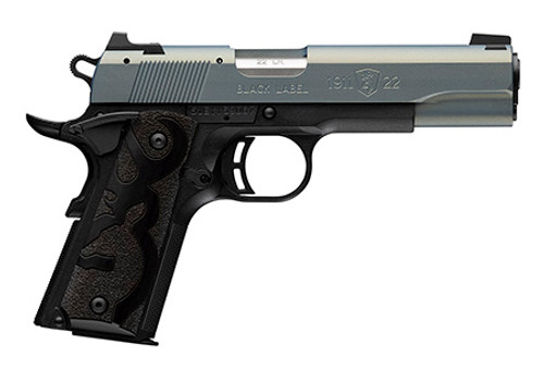 Browning 1911, Black Label, 22 LR, 10+1, 4.25" Barrel, 3-Dot Sights