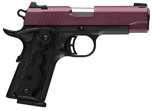 Browning 1911-380, 380 ACP, 8+1, 3.63" Barrel, Black Label Series