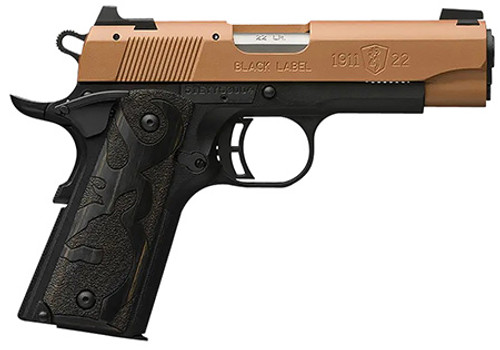 Browning 1911-22, 22 LR, 10+1, 3.63" Barrel, Black Label Series, Semi-Auto