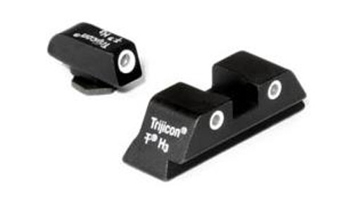 Trijicon GL04, Bright & Tough, Green Front & Rear Sights, Black & Tritium