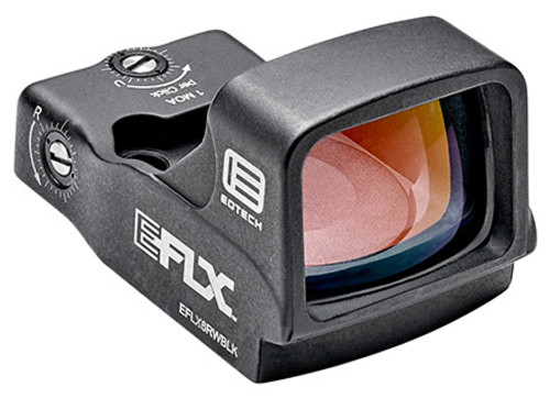 EO Tech EFLX Mini Reflex Sight, 6 MOA Red Dot, 1x Magnification, Black