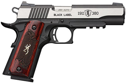 Browning 1911, 380 ACP, 8+1, 4.25", Black Label Medallion Pro, SAO