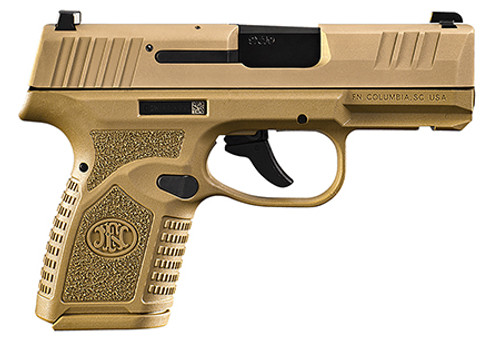 FN Herstal REFLEX, 9mm Luger, 10+1, 3.30" Barrel, SAO, FDE