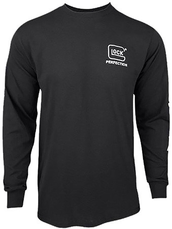 Glock Perfection Long Sleeve Tee, Black, 2XL, Pre-Shrunk Cotton