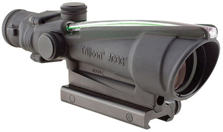 Trijicon ACOG 3.5x, 3.5x35 Series, Illuminated Green Chevron Reticle
