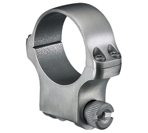 Ruger 5K 30MM Scope Ring, High, Steel, Silver, 30mm Tube, Scope Ring Series