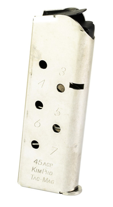 Kimber 1911 Magazine, 45 ACP, 7-rd Capacity, Stainless Steel