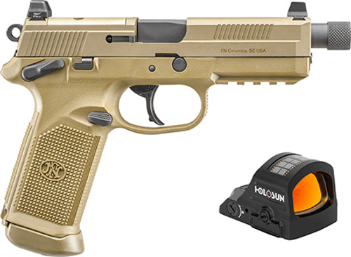 FN Herstal FNX, 45 ACP, 15+1, 5.30" Barrel, w/Optic Series