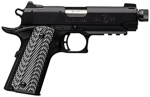 Browning 1911-22, 22 LR, 10+1, 4.25" Barrel, Black Label SR, SAO