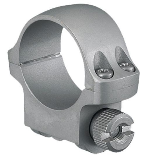 Ruger 3KHM Scope Ring, 1" Tube, Low, SS, Silver, 32mm, Series Scope Ring