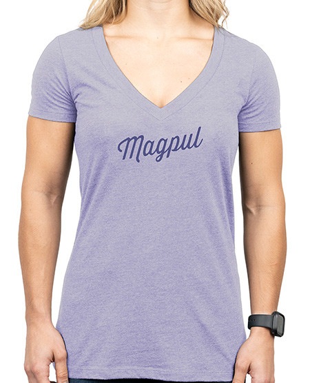 Magpul Rover Script, Women's Series, XL Short Sleeve, Orchid Heather