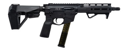 Freedom Ordnance FX9P8E-BLK, 9mm, 8" Barrel, SBA5 Brace