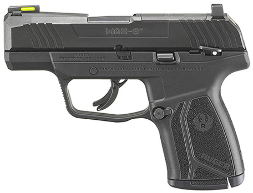 Ruger Max-9, 9mm Luger, 10+1, 3.20" Barrel, Optic Ready, Striker Fire