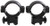 Traditions Scope Rings, Alum, .22, Medium, Matte, 1" Tube
