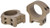Warne HyperLite 34MM Rings, Low Height, Hyperlite Series