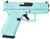 Glock G43X, 9mm Luger, 10+1, 3.41" Barrel, DAO, Robin Egg Blue