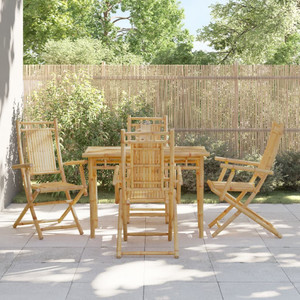 Folding Patio Chairs 4 pcs 20.9"x26"x39" Bamboo A949-3278514