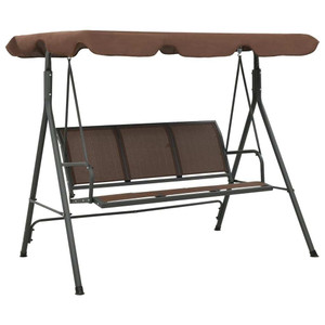  Garden Swing Bench with Canopy Coffee A949-41422