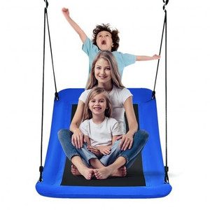 700lb Giant 60 Inch Platform Tree Swing for Kids and Adults-Blue - Color: Blue D681-NP10203NY