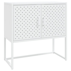  Sideboard White 29.5"x13.8"x29.5" Steel A949-335872