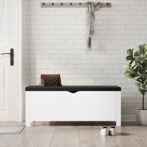  Storage Box with Cushion White 41.3"x15.7"x17.7 A949-3279326