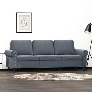  3-Seater Sofa Dark Gray 70.9" Velvet A949-359540