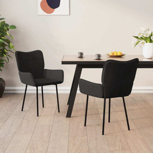  Dining Chairs 2 pcs Black Velvet A949-344826