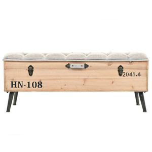  Storage Bench 43.3" Solid Wood Fir A949-345717