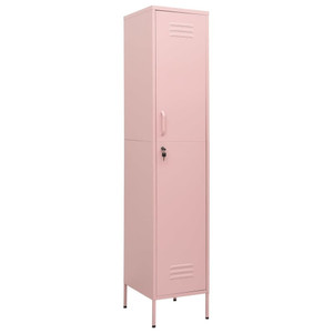  Locker Cabinet Pink 13.8"x18.1"x70.9" Steel A949-336256