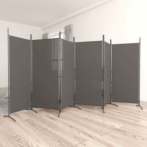  6-Panel Room Divider Anthracite 204.7"x70.9" Fabric A949-350272