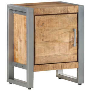  Bedside Cabinet 15.7"x11.8"x19.7" Rough Mango Wood A949-323488