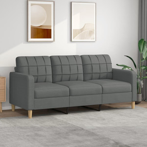  3-Seater Sofa Dark Gray 70.9" Fabric A949-359100