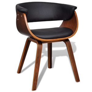 Dining Chair Bent Wood and Faux Leather A949-241058