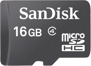 SanDisk MicroSD 16GB Standard Class4 Memory Card with SD Adapter S921-16GMSDad270082ad
