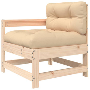 Patio Chair with Cushions Solid Wood Pine A949-825569
