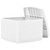 Side Table White 21.3"x21.3"x14.4" Plastic A949-48774