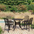 5 Piece Bistro Set Cast Aluminum Bronze A949-3070610