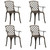 5 Piece Bistro Set Cast Aluminum Bronze A949-3070610