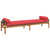 Patio Bench with Cushion Brown Poly Rattan Acacia A949-366302