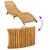Sun Lounger with Cushion Taupe Solid Wood Acacia A949-367636