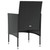 16 Piece Patio Lounge Set with Cushions Poly Rattan Black A949-3095956