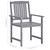 Patio Chairs with Cushions 8 pcs Solid Acacia Wood Gray A949-3078228