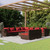 10 Piece Patio Lounge Set with Cushions Brown Poly Rattan A949-3102427