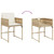 13 Piece Patio Dining Set with Cushions Beige Poly Rattan A949-3278175