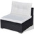 5 Piece Patio Lounge Set with Cushions Poly Rattan Black A949-42100