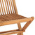 3 Piece Folding Patio Dining Set with Cushion Solid Teak Wood A949-3063200